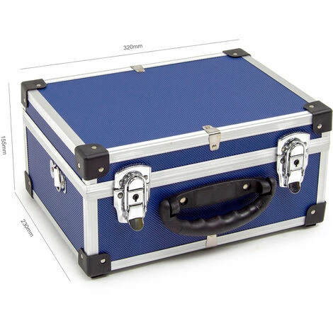Wolf 320mm Aluminium Case In Blue - Set Of 2 2 Wolf 320mm Aluminium Case In Blue - Set Of 2 - Image 2