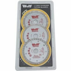 Wolf 115mm Diamond Cutting Disc - 6 Disc Set -Wolf Shop 63576310 3