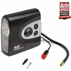 Wolf 3 In 1 Digital Tyre Inflator, SOS Light & Torch