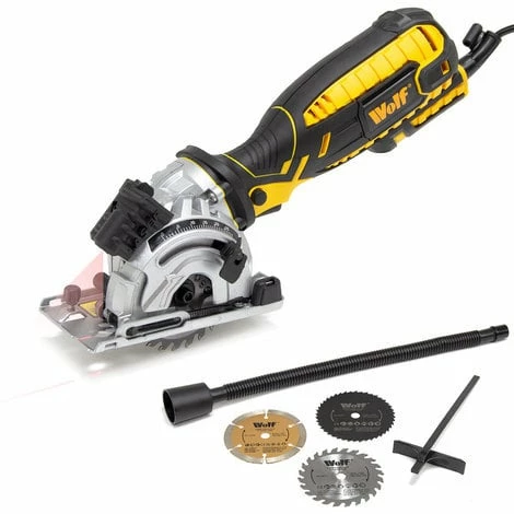 Wolf 89mm Plunge Saw 705w With Sure Grip 1 Wolf 89mm Plunge Saw 705w With Sure Grip
