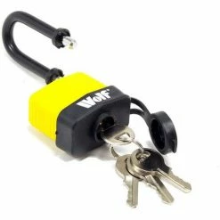Wolf Heavy Duty 40mm Padlock With Long Shackle - Pack Of 3 -Wolf Shop 9579557 3